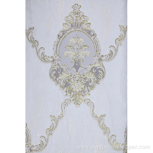 Damask Vinyl PVC Wallpaper For Interior Home Decor